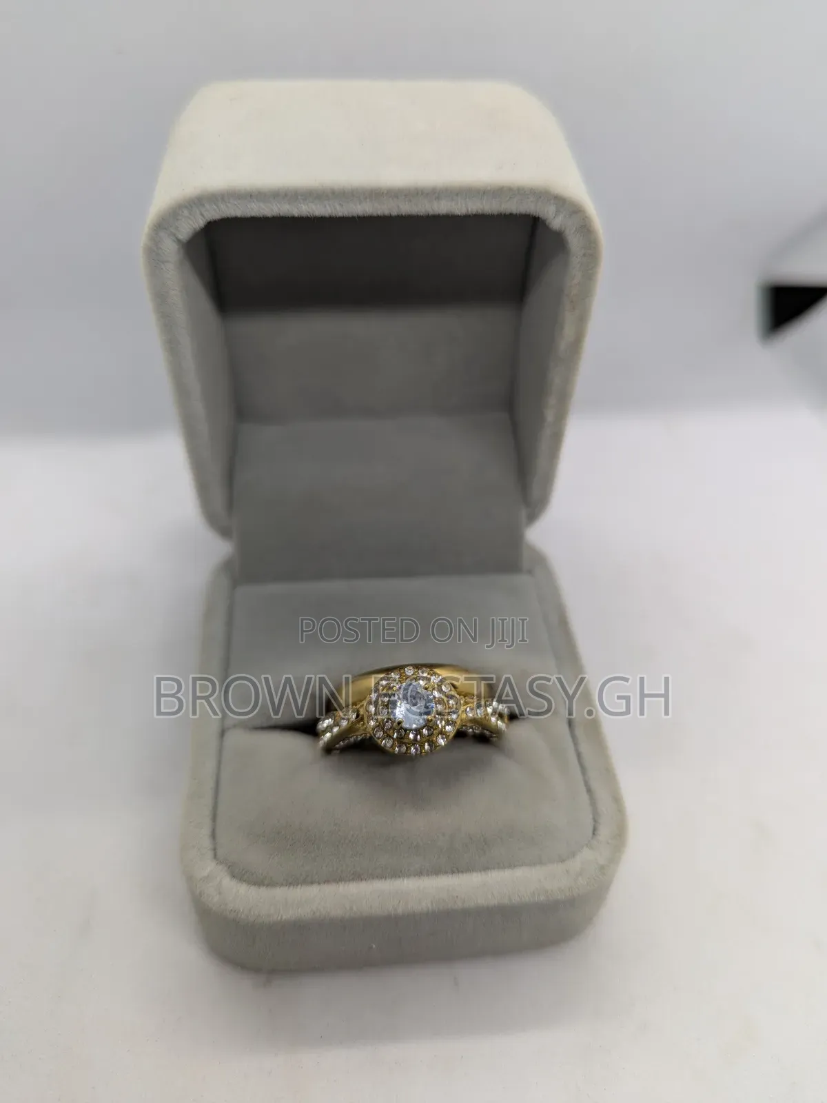 Big Stone 2 Piece Wedding Rings (Swipe for More)