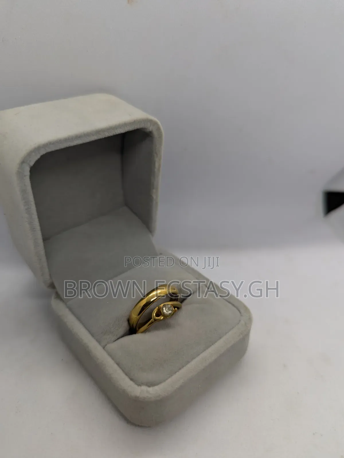 Small Stones Two Piece Engagement Rings