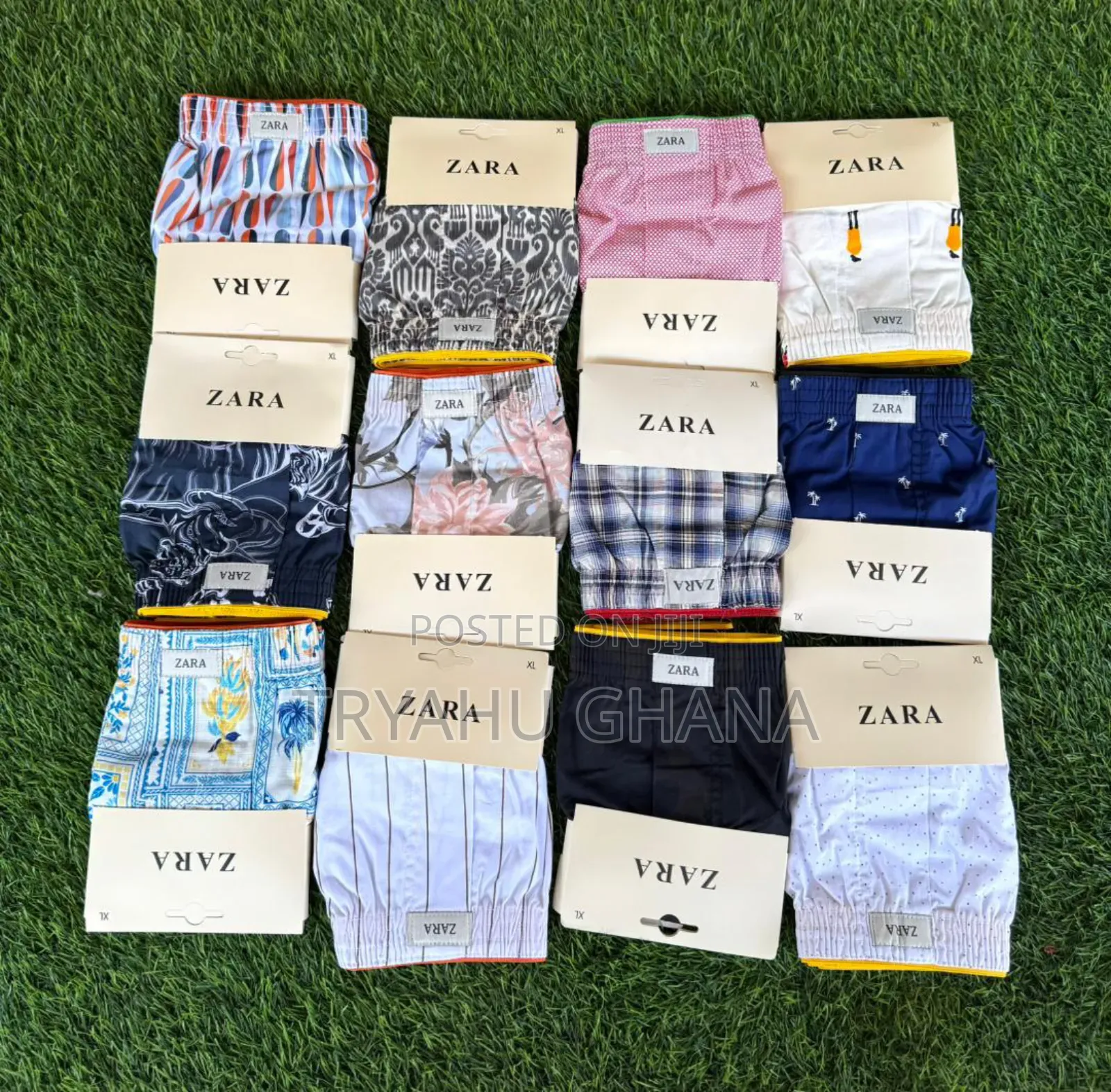 100% Cotton Zara Boxer Shorts –Now Available At Tryahu