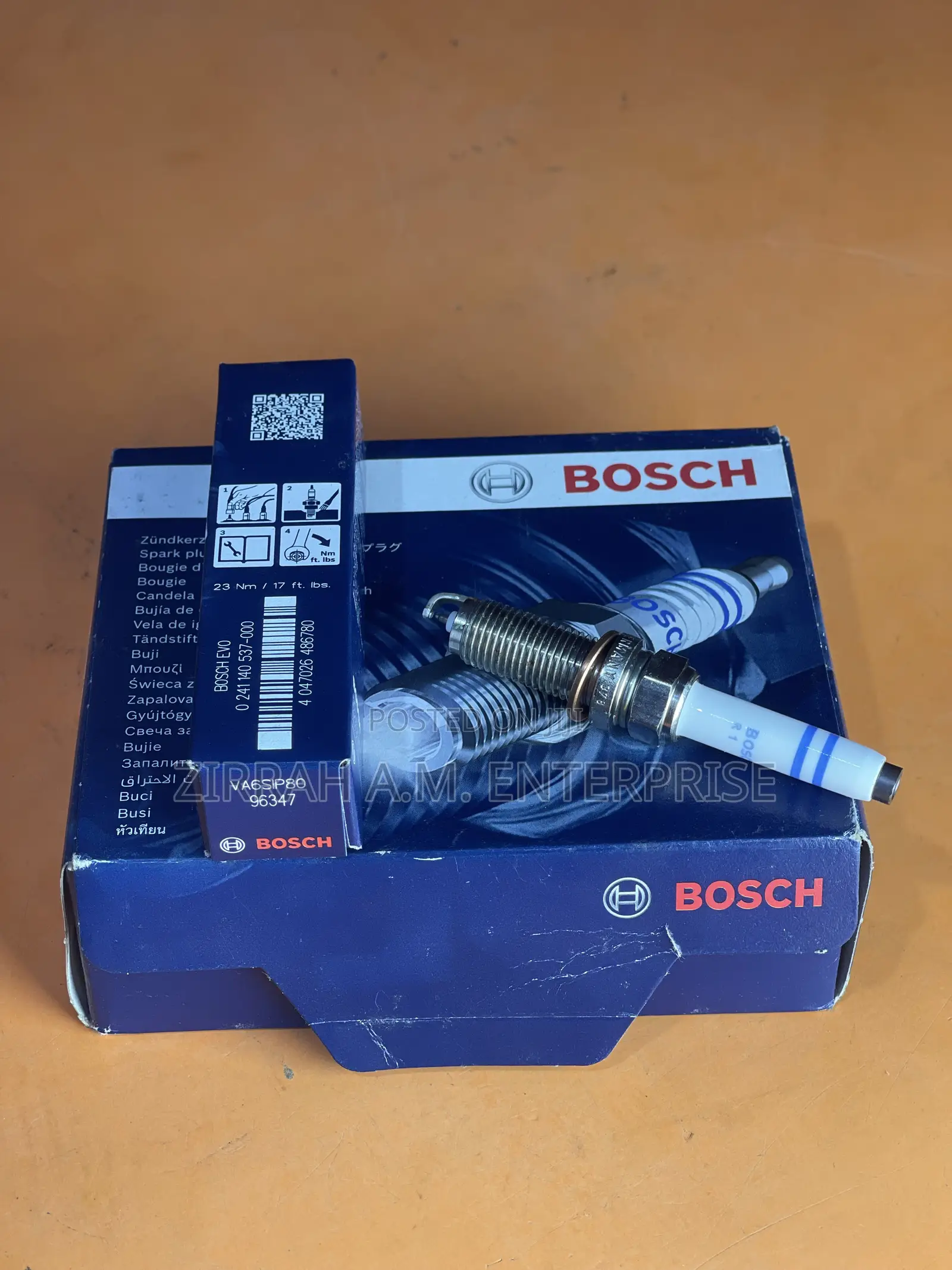 Spark Plug Bosch 96347 Va6i980 Evo Double Iridium Benz 4pcs