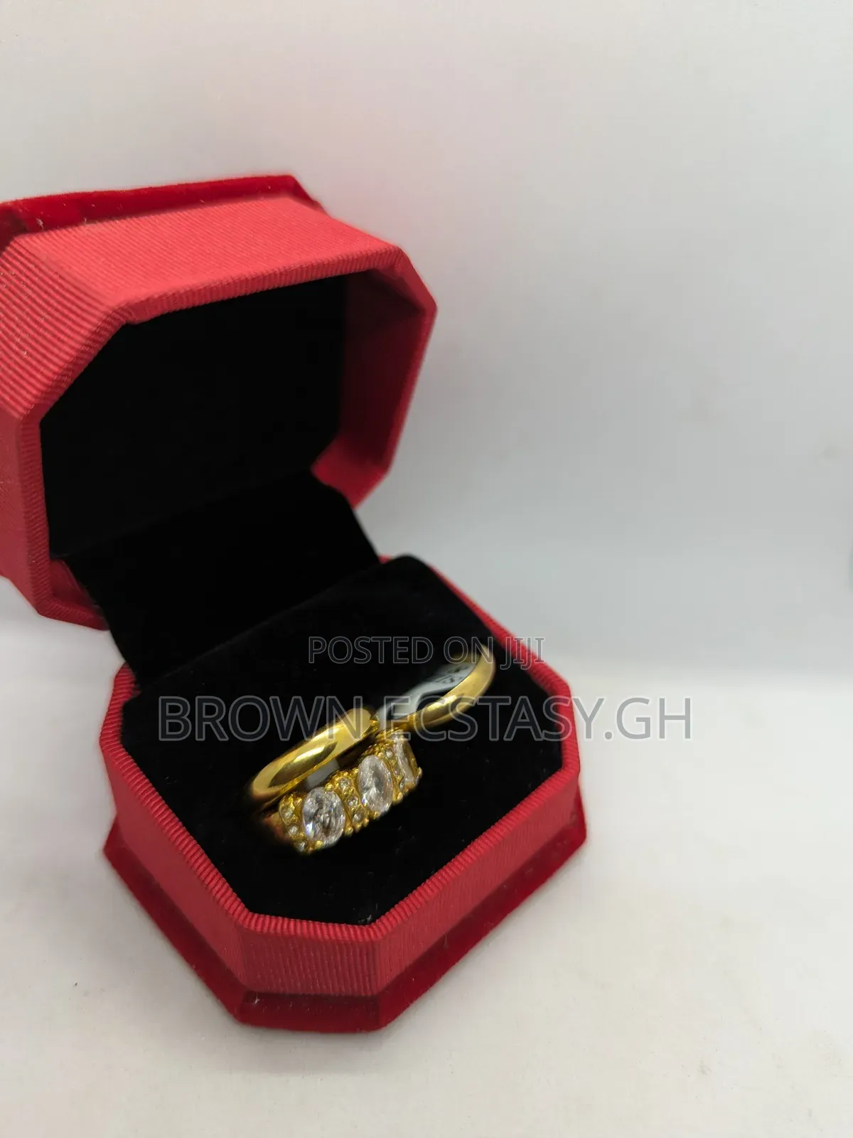 Three Piece Wedding Rings (Round)(Swipe)