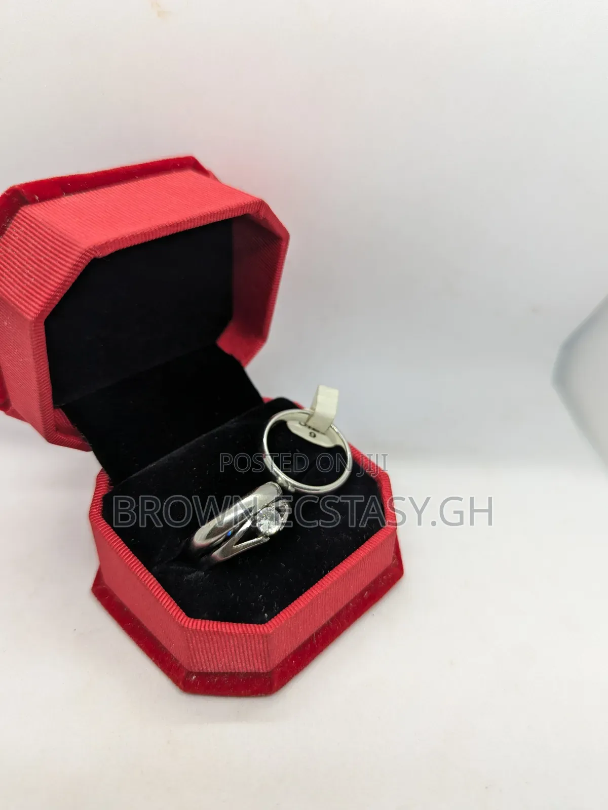 3 Set Wedding and Engagement Rings (Italian Steel)