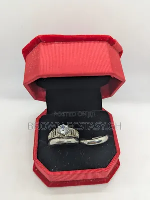 3 Set Wedding and Engagement Rings (Italian Steel)