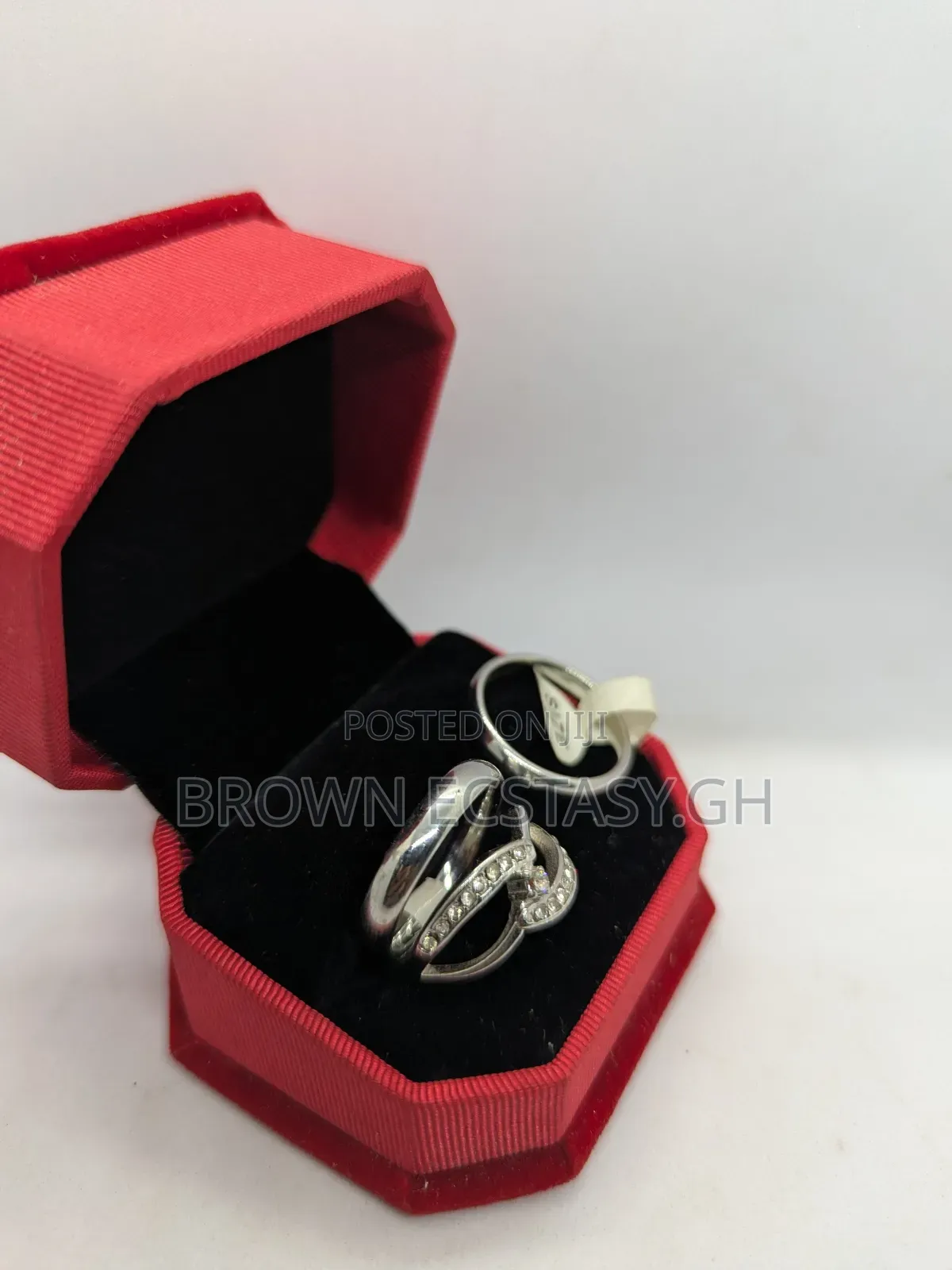 3 Set Italian Steel Wedding Rings (Swipe For More)
