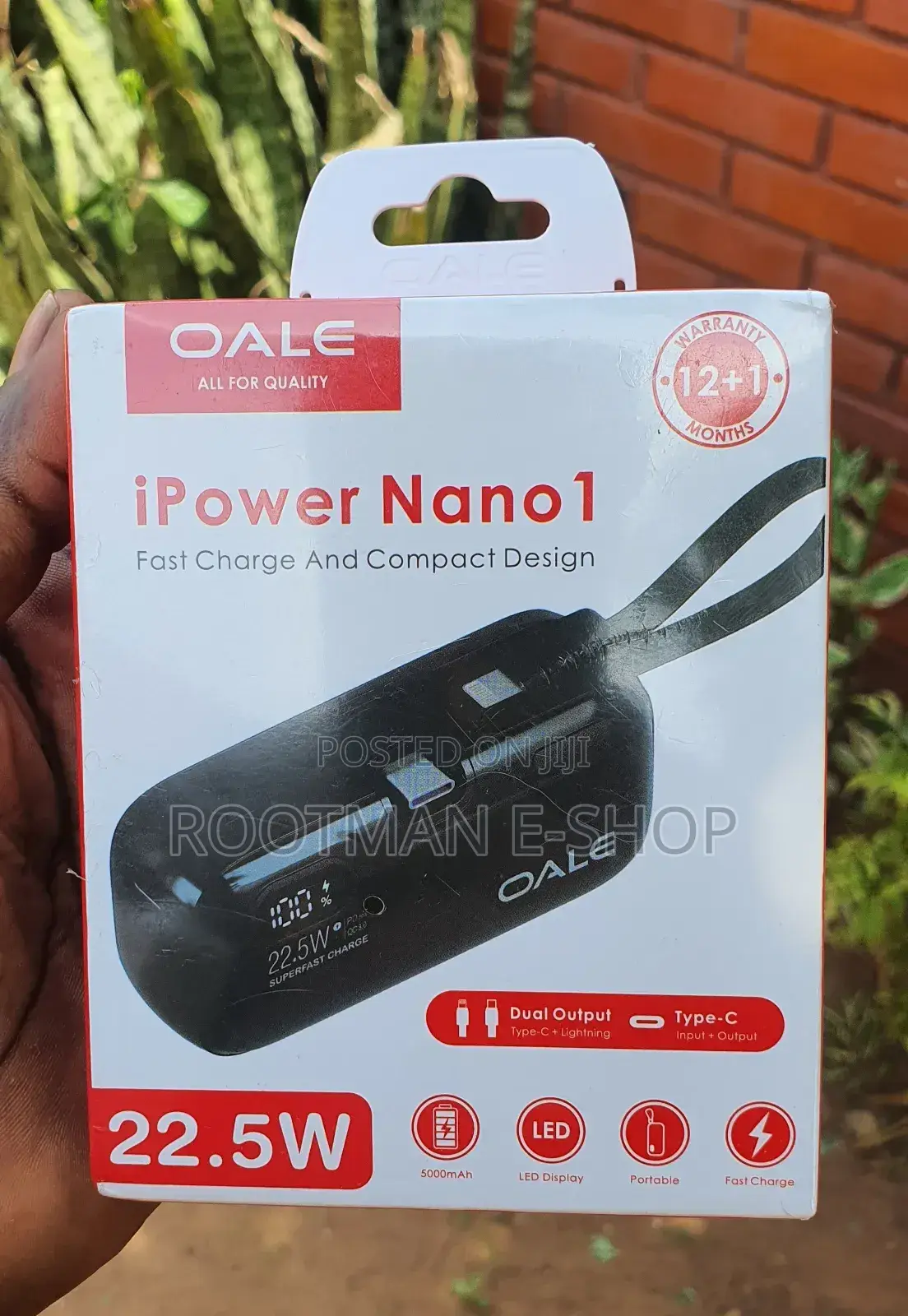 Nano 5000mah Portable Powerbank 22.5w Super Fast Charge