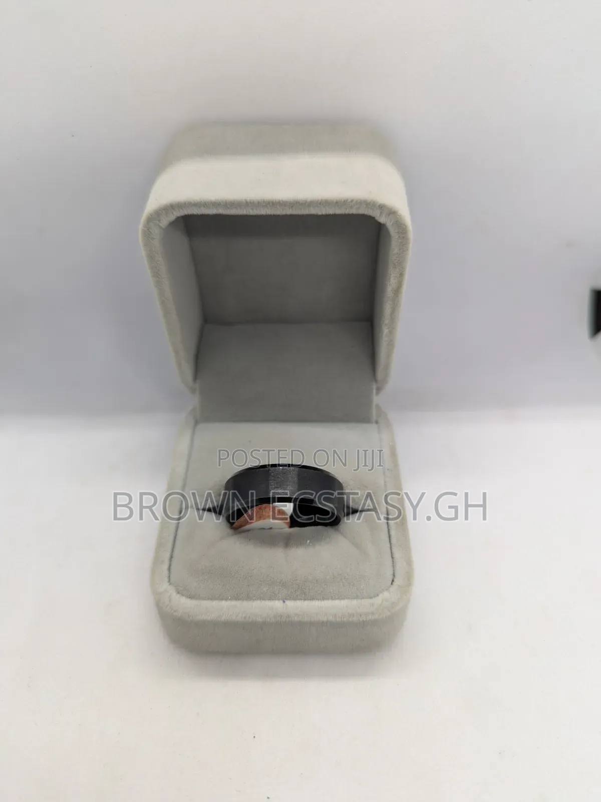 Plain All Black Men's Wedding Ring