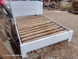 White Double Bed