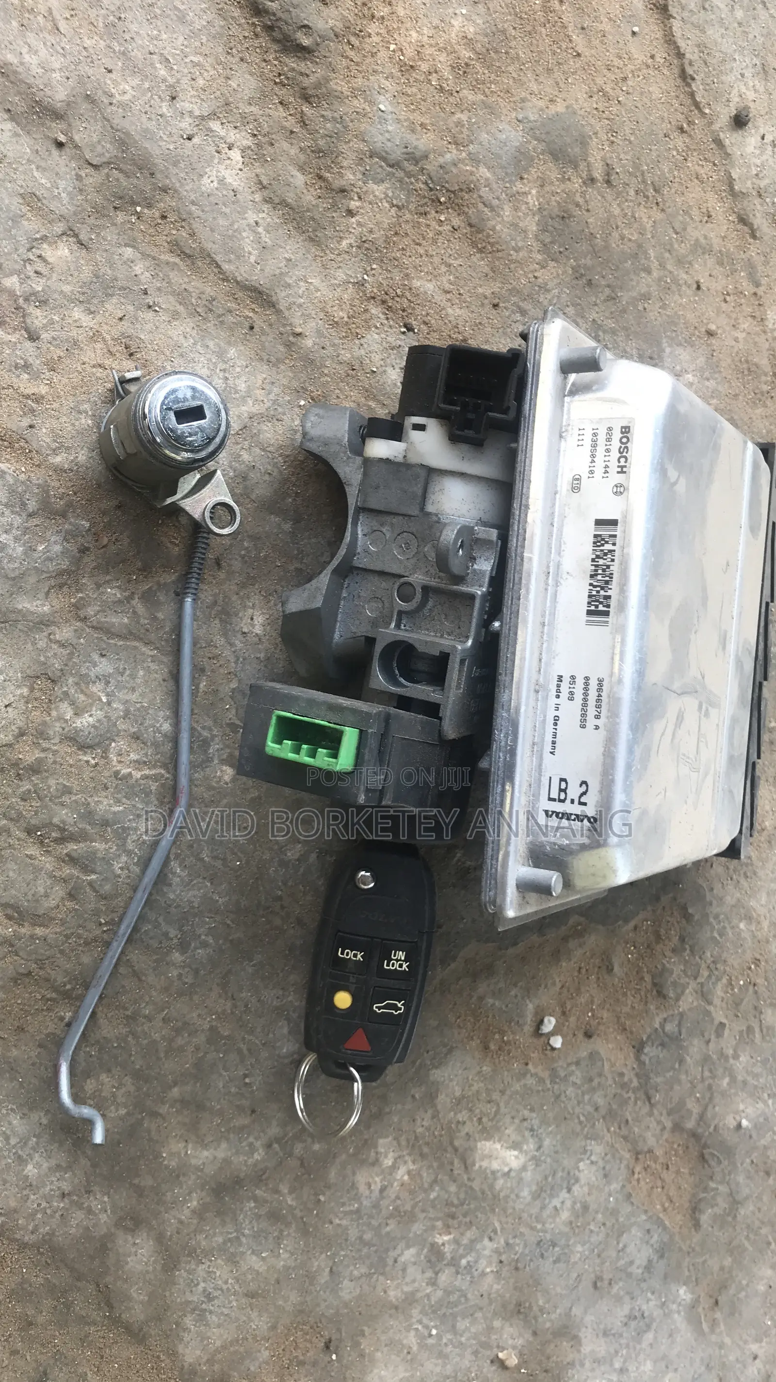 Volvo Xc90 Barrel Key Lock Set Ecu