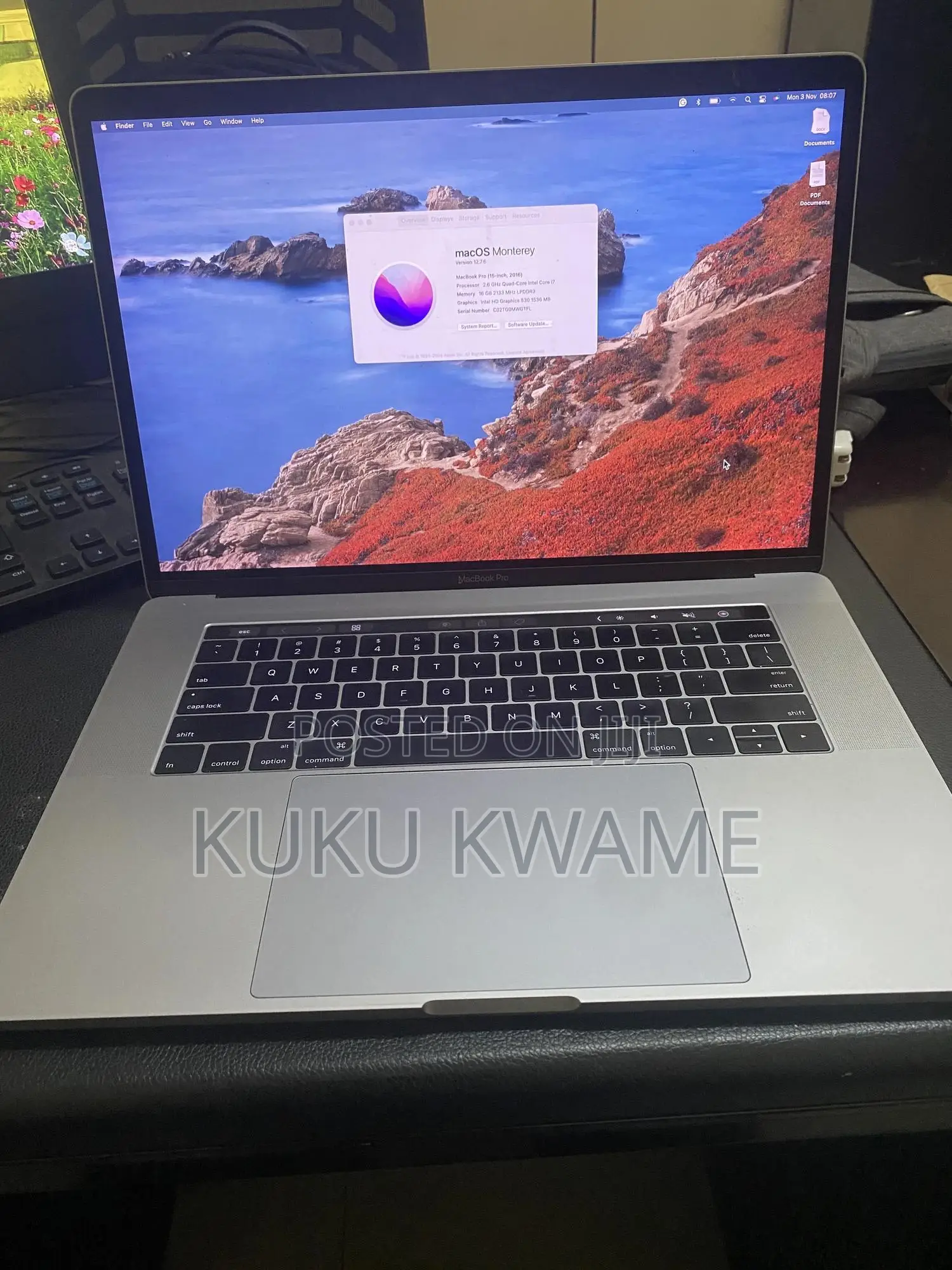 Laptop Apple MacBook 2016 16GB Intel Core i7 SSD 256GB