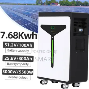 3kw/7.68kh All In One Solar Power System. Battery: 25.6v 300ah