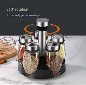 Rotating Glass Spice Rack
