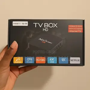 Smart Tv Box Running on Android 11.1 With 128gb Space