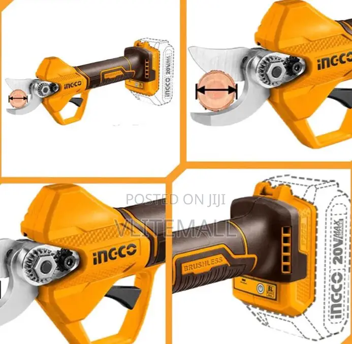 Ingco 20v Cordless Gauge Straight Shear With Brushless Motor