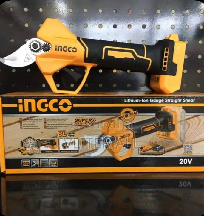 Ingco 20v Cordless Gauge Straight Shear With Brushless Motor