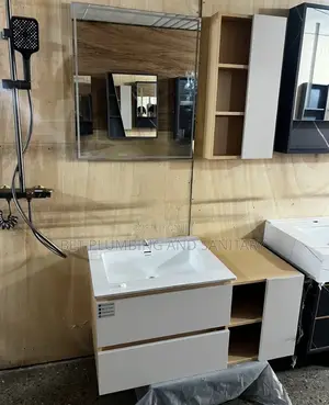 Imported 100cm Led Cabinet Basin With Mirror_wash Hand Cabinet Basin