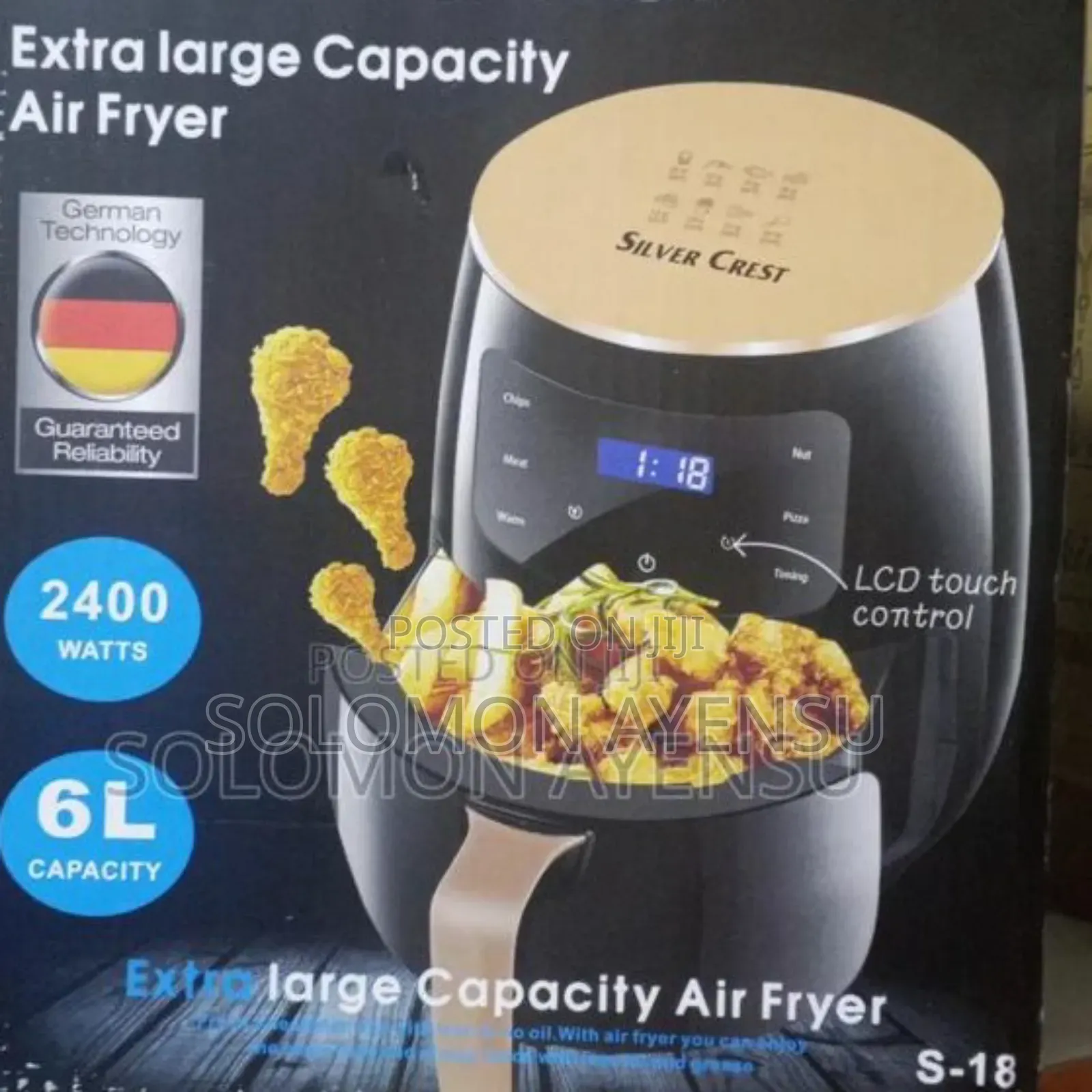 Silver Crest Extra Large Capacity Air Fryer