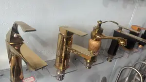 European Hot and Cold Golden Basin Tap_wash Hand Basin Tap