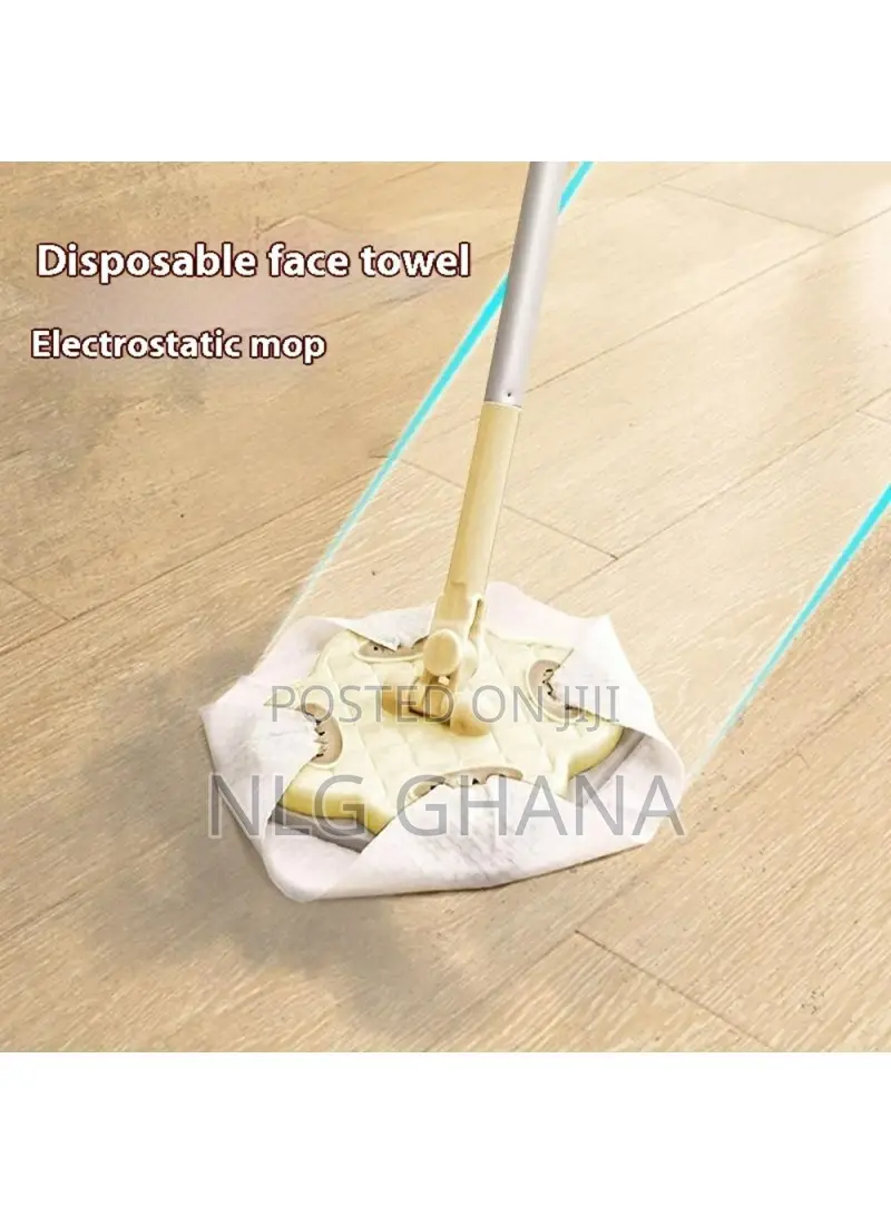 4 Sections Pole Household Disposable Face Towel Mop Dust. Tvx25310