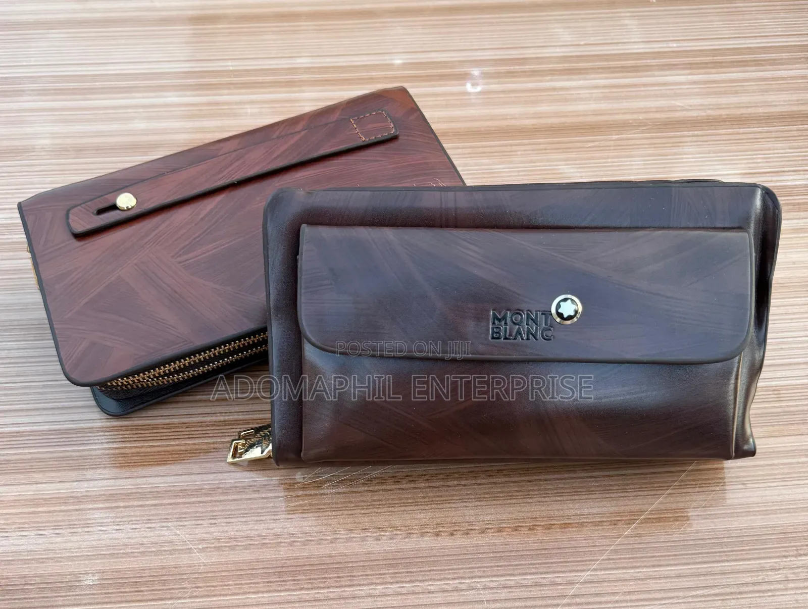 Mont Blanc Hand Cluth 
Double Zip
