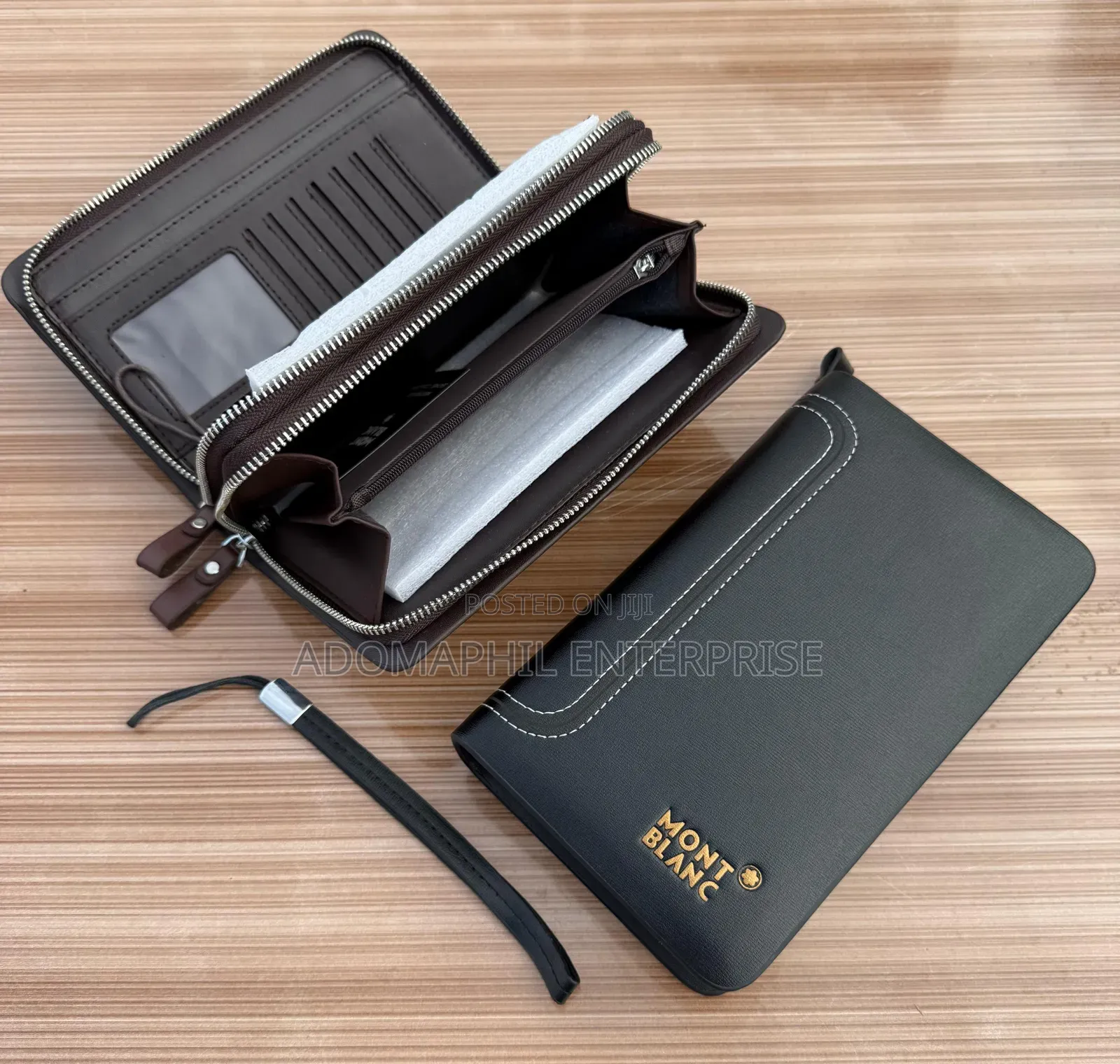 Mont Blanc Hand Cluth 
Double Zip
