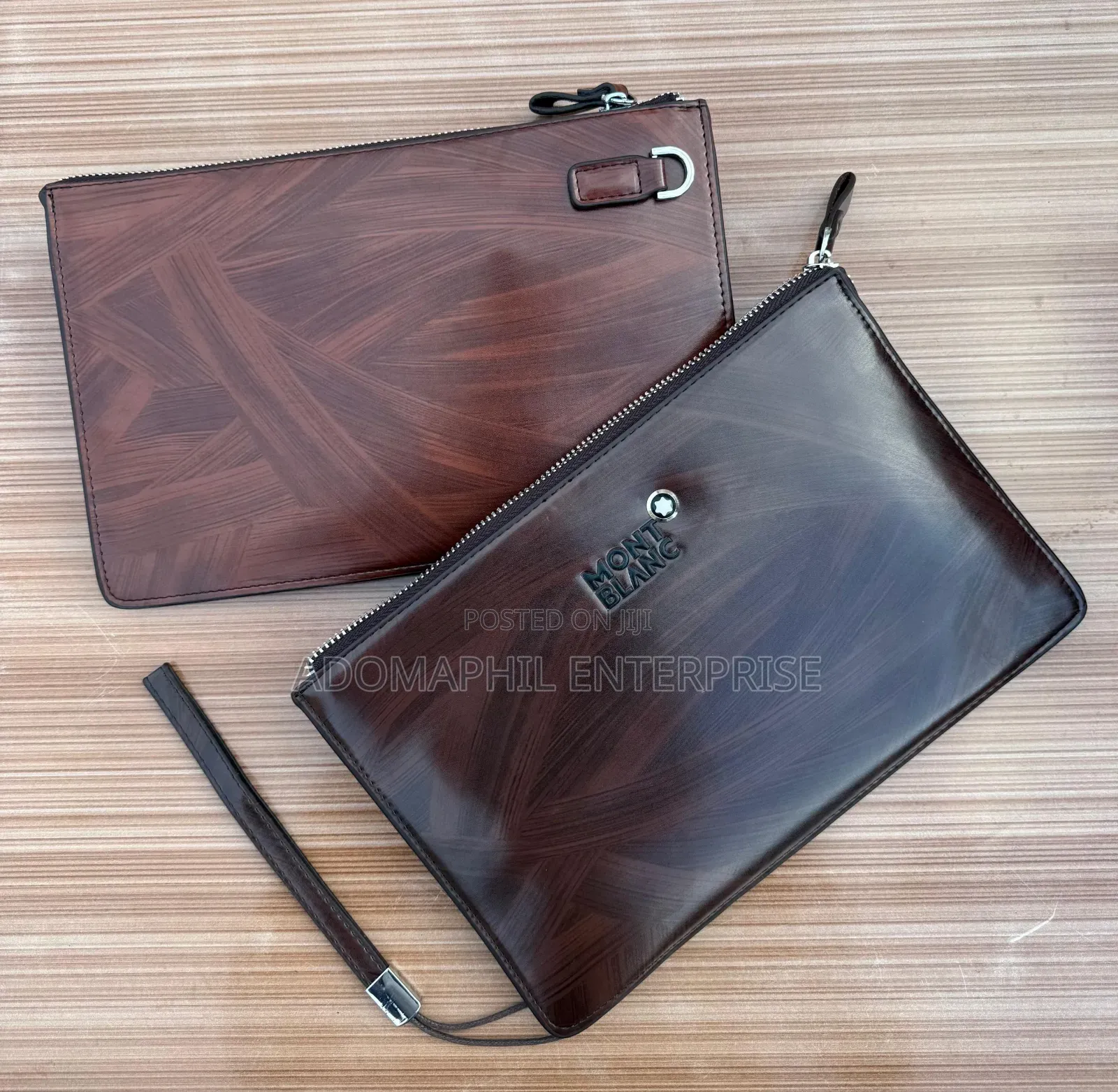 Mont Blanc Hand Cluth 
Double Zip