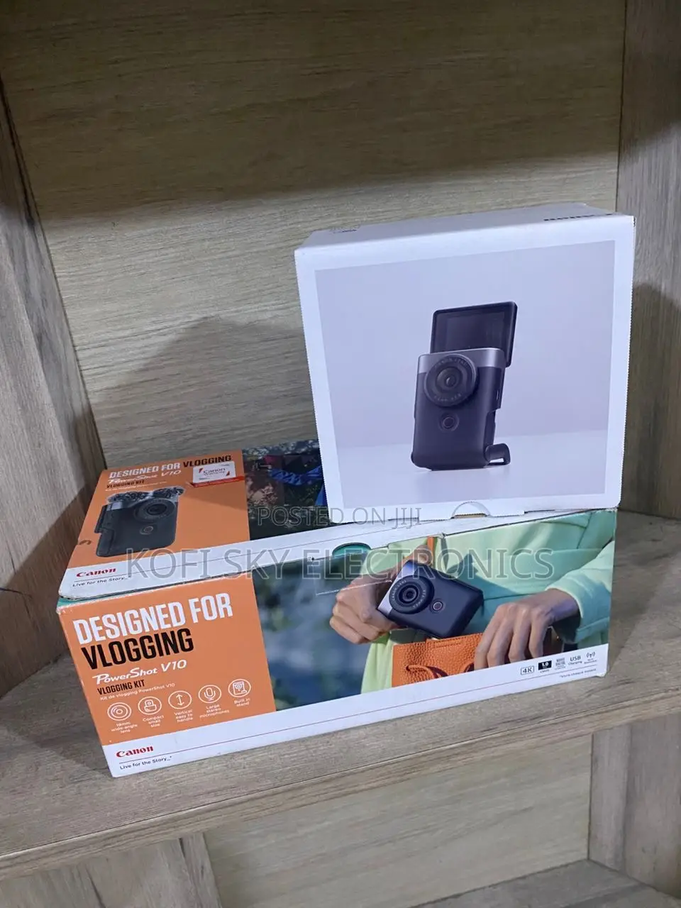 Canon Power V10bk Vlogging Kit Uhd Quality Recoding 20.9m Black
