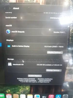 Laptop Apple MacBook Air 2020 8GB Intel Core I3 SSD 256GB