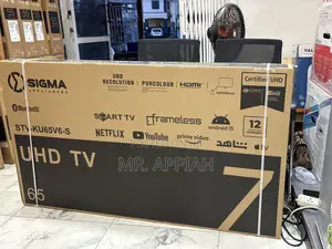 Buy Original Sigma 65 Inch Uhd Smart Digital Frameless Television.