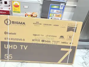 Buy Finest Sigma 55” Uhd Smart Android Digital Frameless Tv 