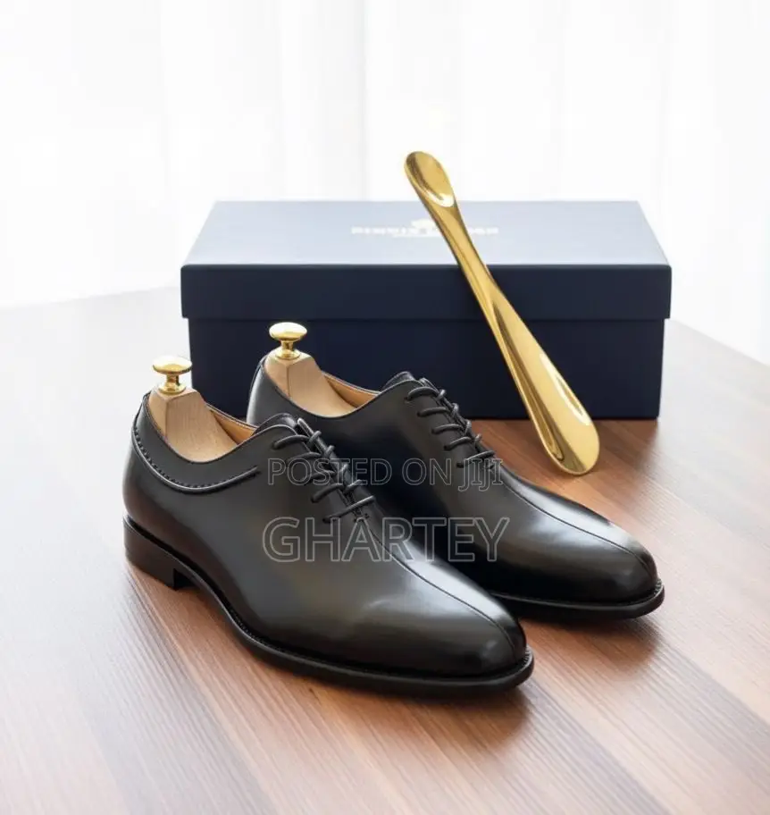 Hankin Jones Signature Wholecut Oxfords Black