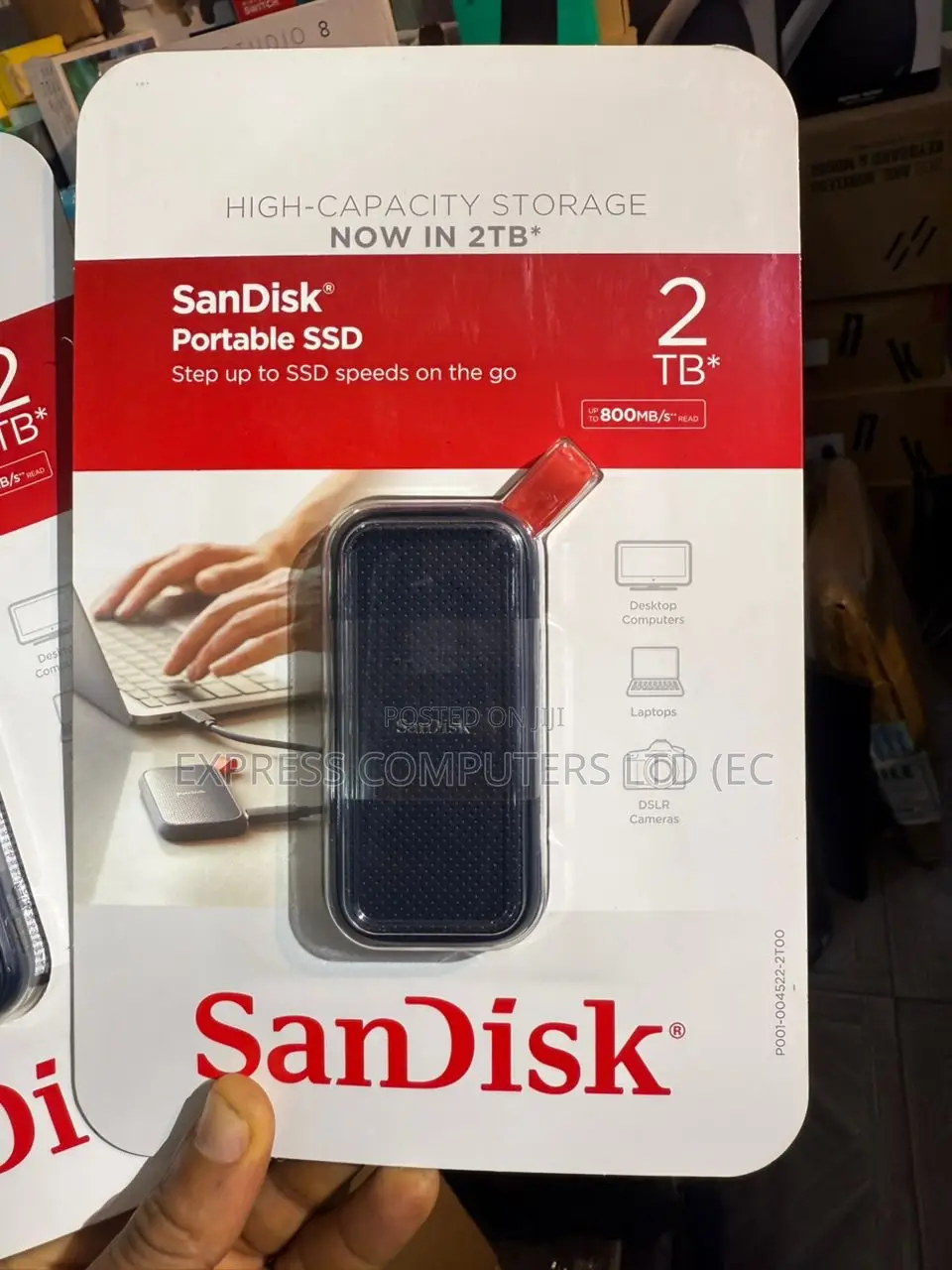 Sandisk Original 2tb Extreme Portable SSD External Drive Original