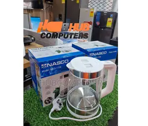 Nasco Kettle 1.7 Litres Transparent Glass Cordless Keg1706