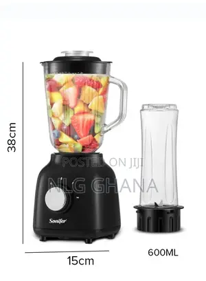 500w 1.5l 2-in-1 Blender With 2 Speeds 600 Ml Sports Cup. Ghx2318