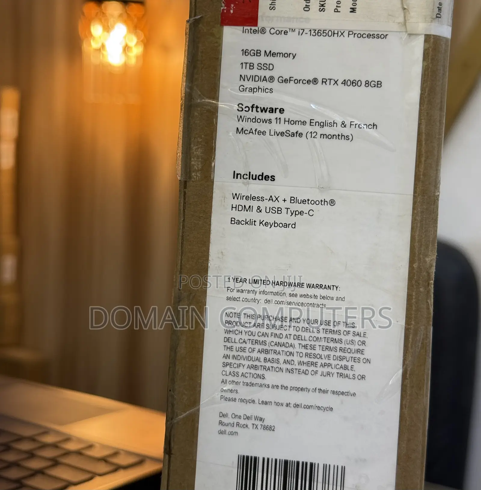 New Laptop Dell G15 5535 16GB Intel Core I7 SSD 1T