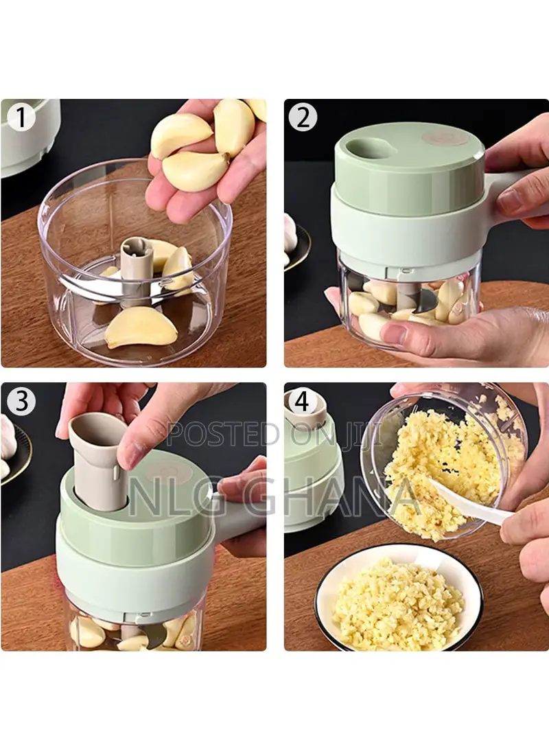 Electric Vegetable Cutter Chopper Cordless Electric Garlic. Tvx20216