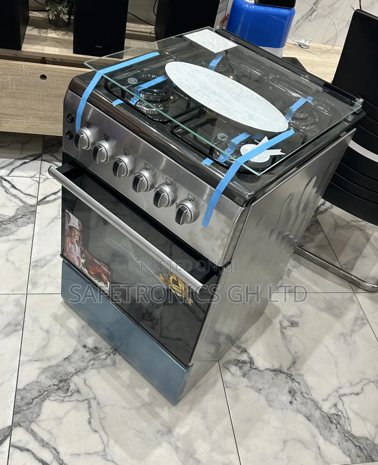 Bag Away 50x60 Volcano (Grey) 4 Gas Burner Oven