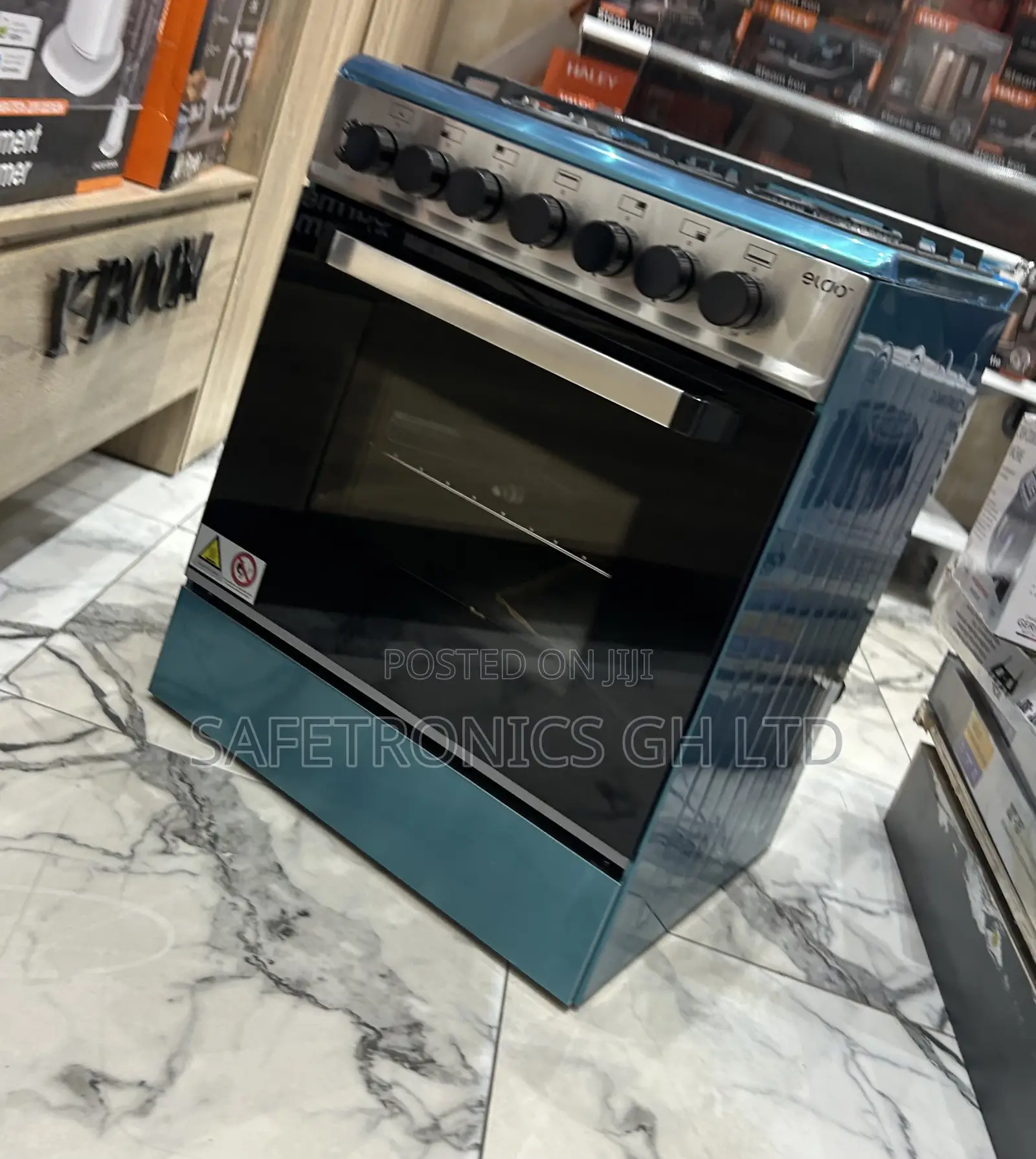 Affordable Eldo 60x60 4 Gas Oven Auto Rotisserie, Auto Ignition Cooker