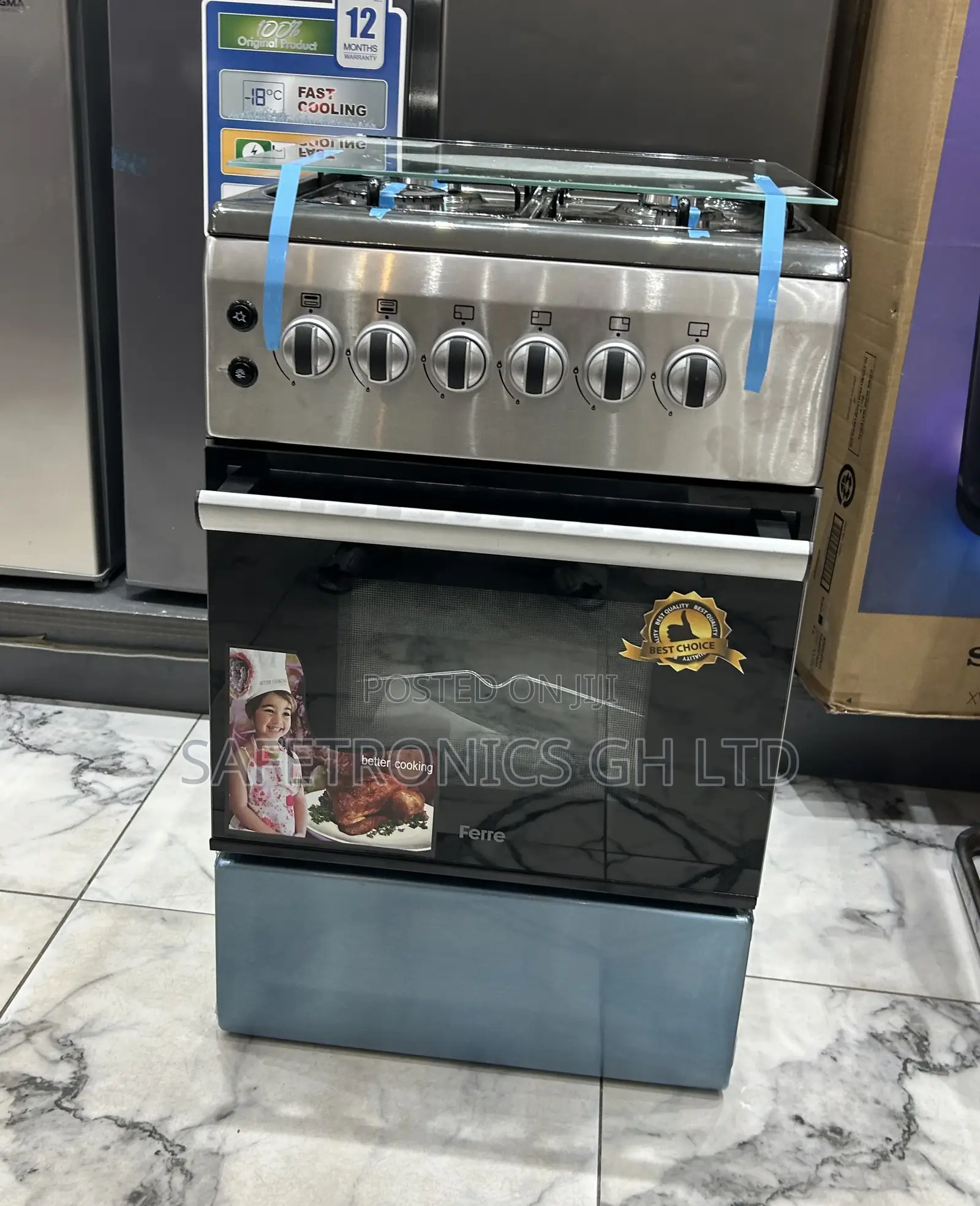 Newly Purchase 50x60 New Line 4 Gas Burner Grey Oven Volcano