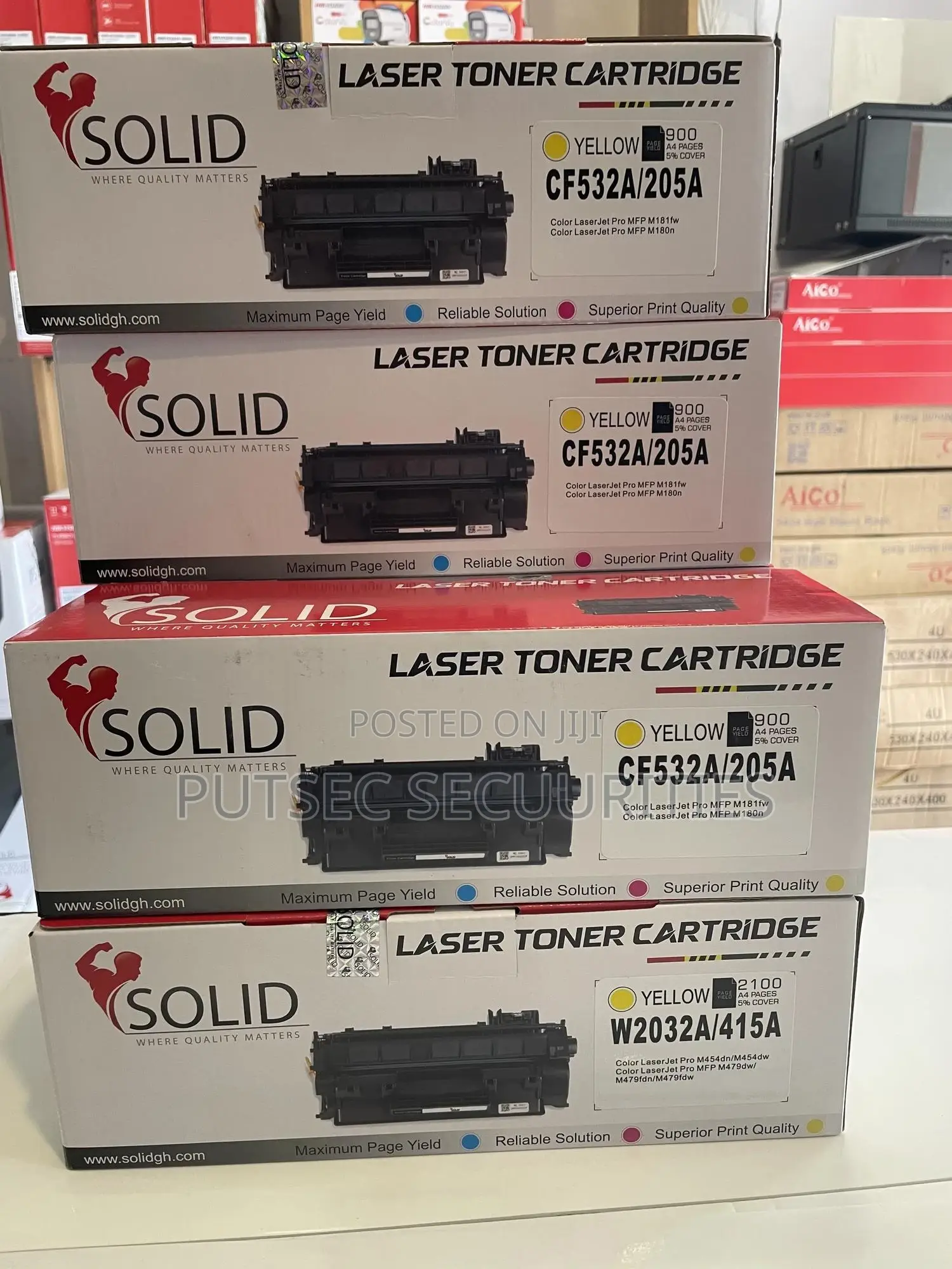 205a Laser Toner Cartridge Compatible Yellow ( Cf532a/205a Toner )