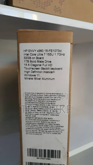New Laptop HP Envy 15 32GB Intel Core Ultra 7 SSD 1T