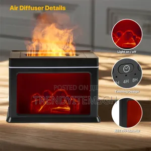 Modern 3d Vintage Fireplace Diffuser