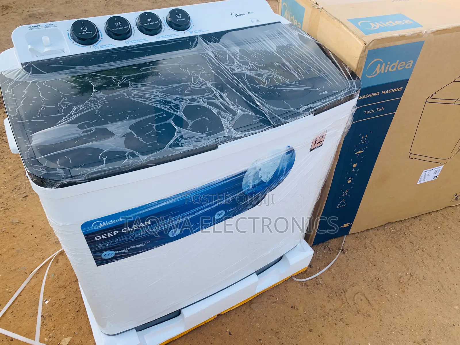 Quality/ Midea _Twin Tube Semi Automatic 12kg Washing Machine