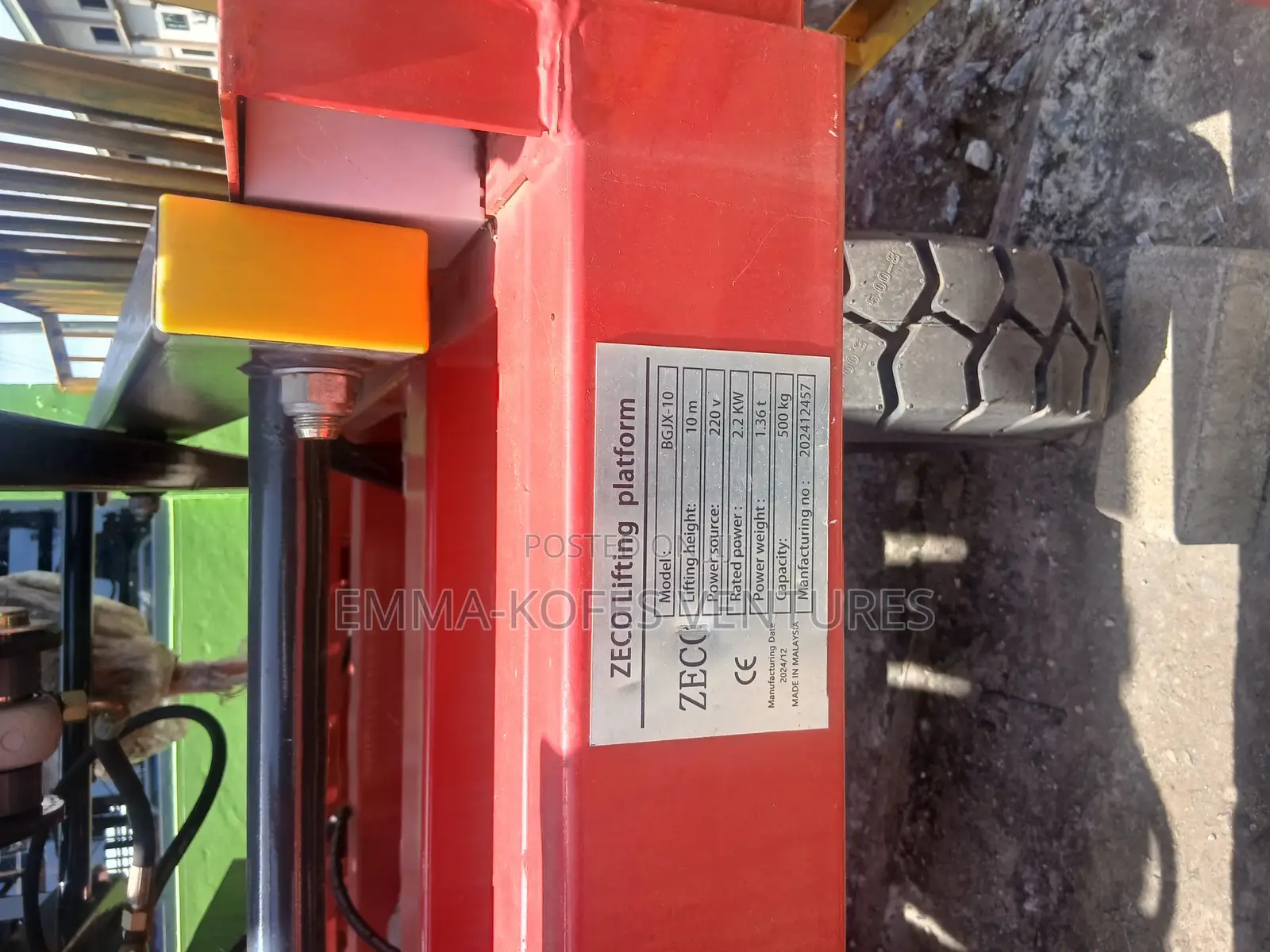 Zeco Lifting Platform for Sale in Sekondi Takoradi