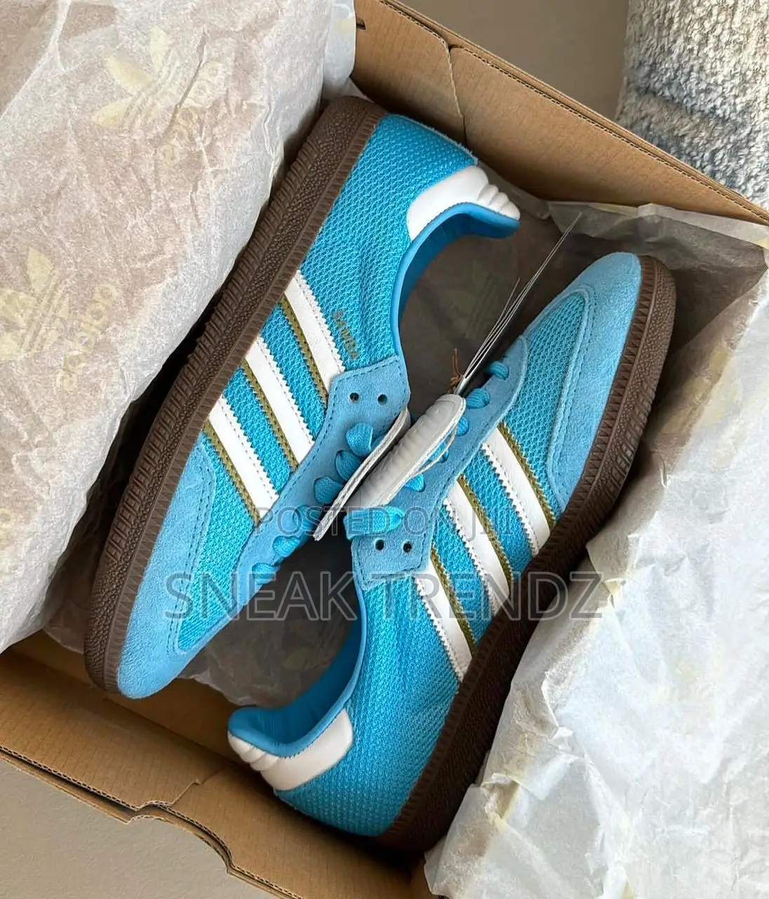 Adidas Samba Og Sea Blue N White