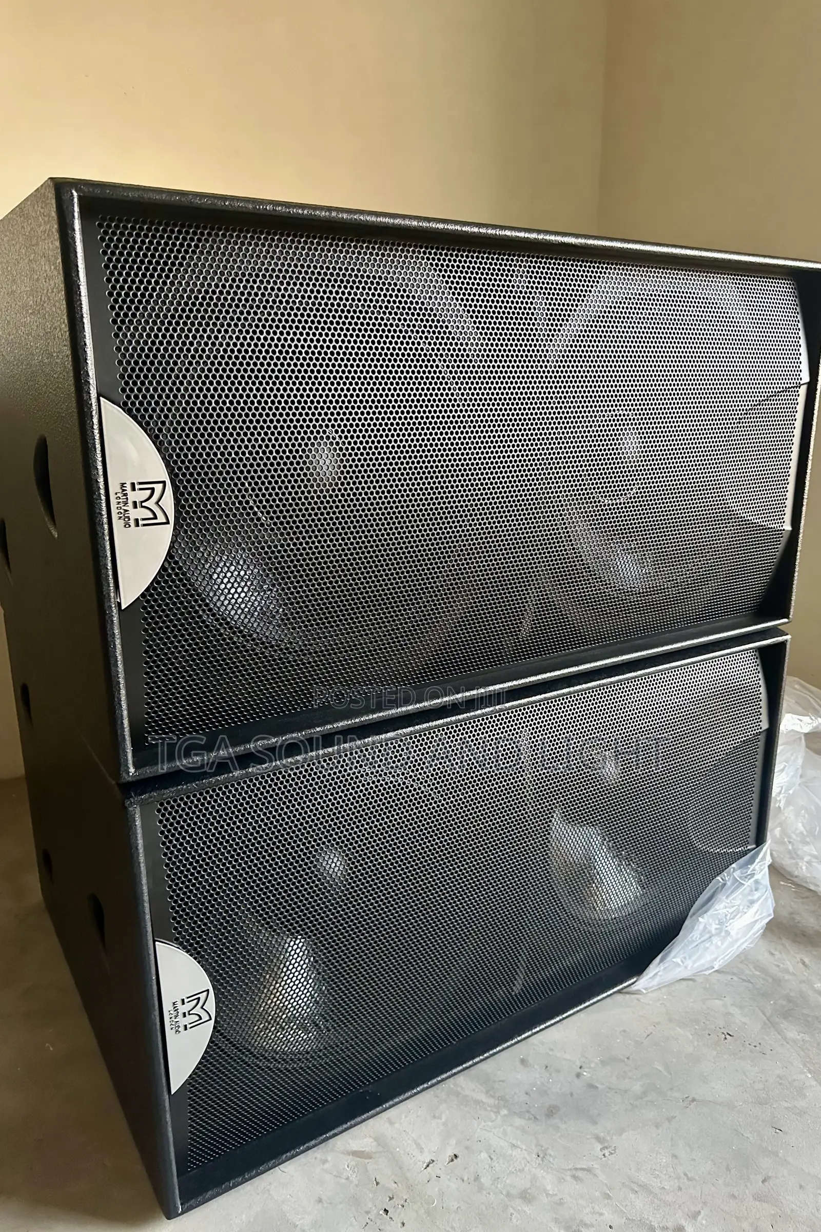 Martin Audio S-218 Double Bass Speakers [Wooden Cabinet]