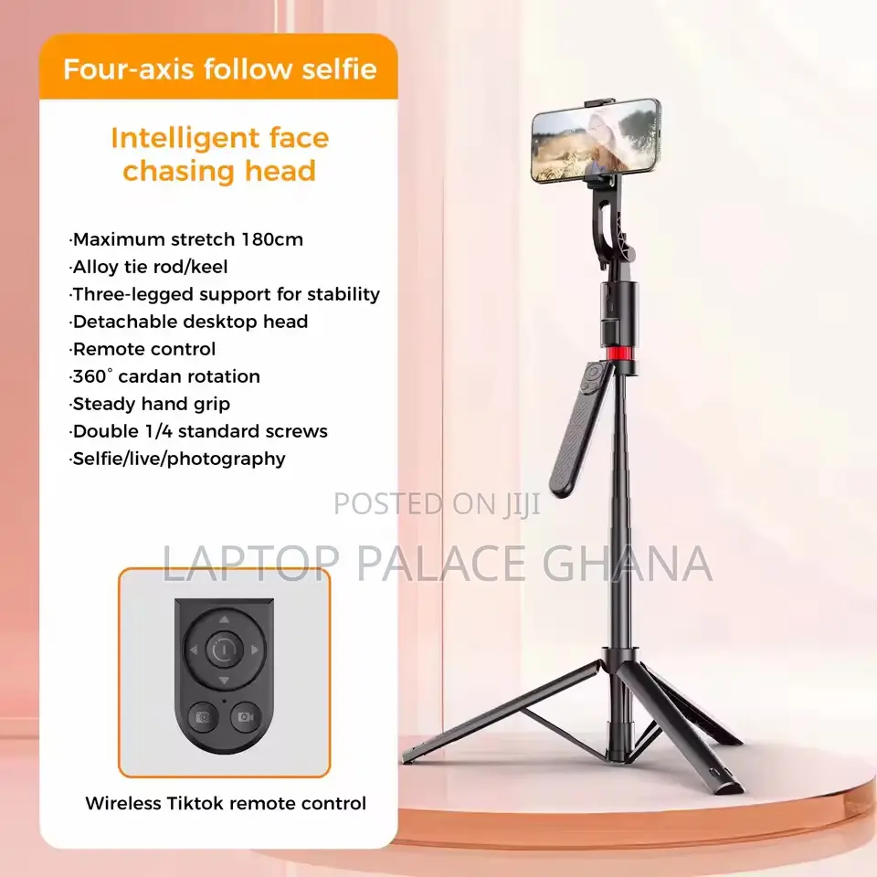 Liscn Jh18 Auto Face Tracking Tripod 360 Ai Smart Selfie Stick