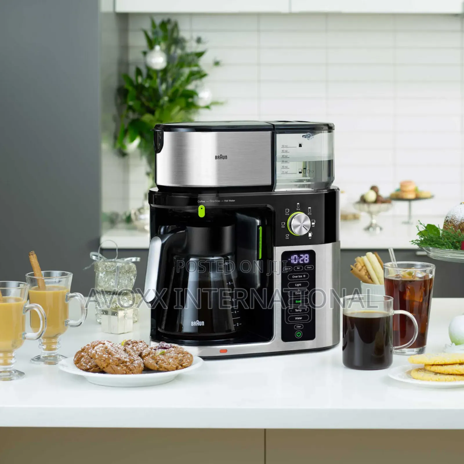Braun Multiserve Plus 10-Cup Drip Coffee Maker -Hot Cold Kf 9150