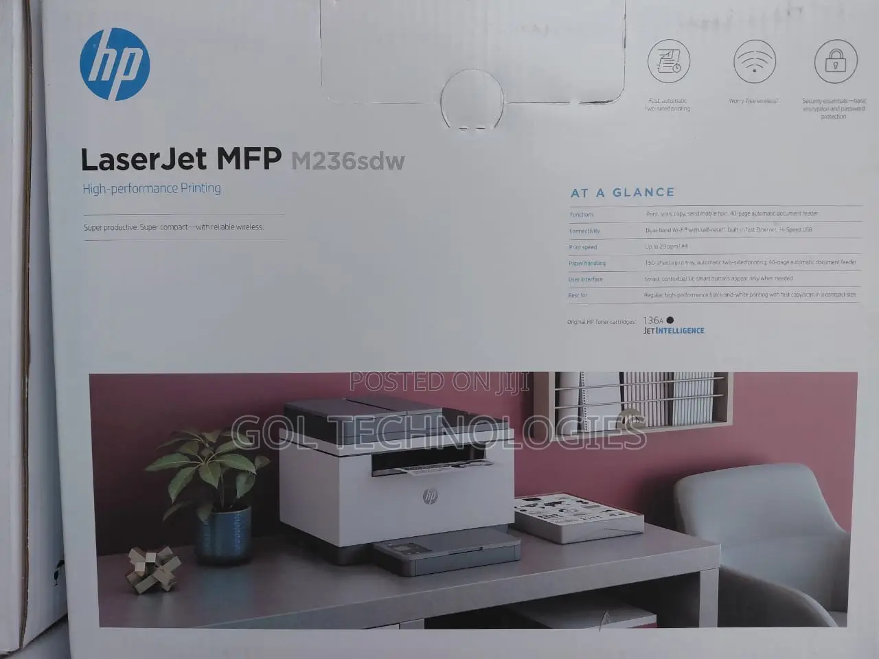 Hp Laserjet MFP M236sdw Printer Print, Copy, Scan and Fax, Adf, Duplex