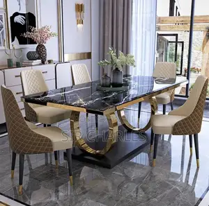 Marble Dining Set With 6 Chairs