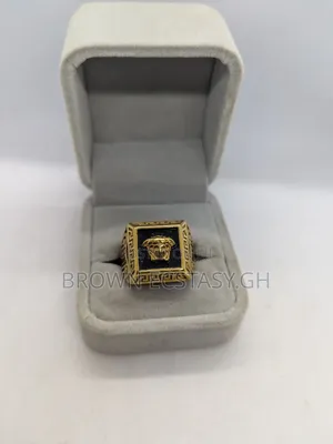 Two Toned Versace Rings